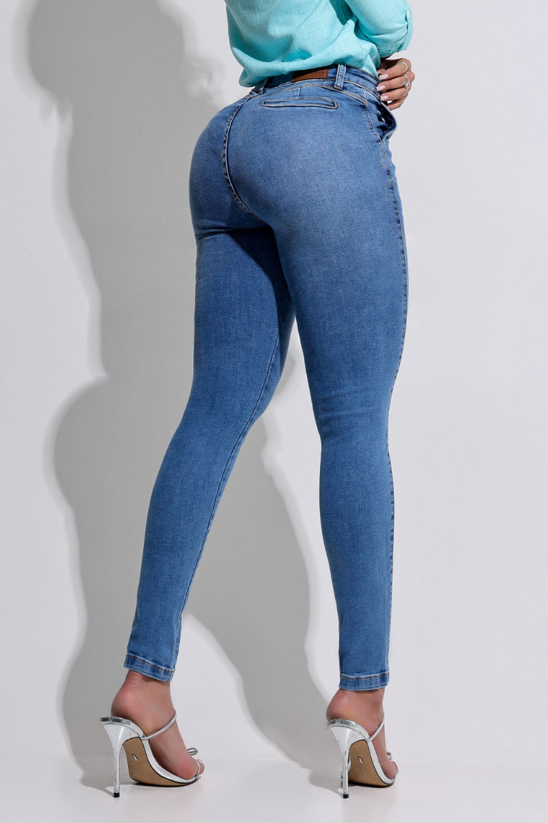 Calça Alfaiataria Modeladora Parfamelie – Elegância com Elastano Premium