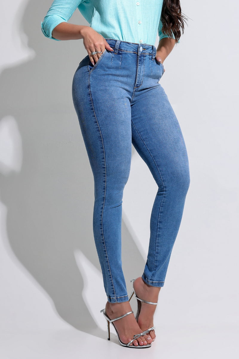 Calça Alfaiataria Modeladora Parfamelie – Elegância com Elastano Premium