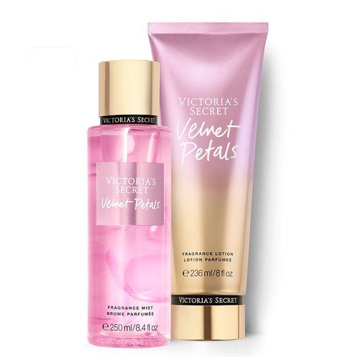 Kit Victoria's Secret Velvet Petals (Hidratante 236ml + Body splesh 250ml)