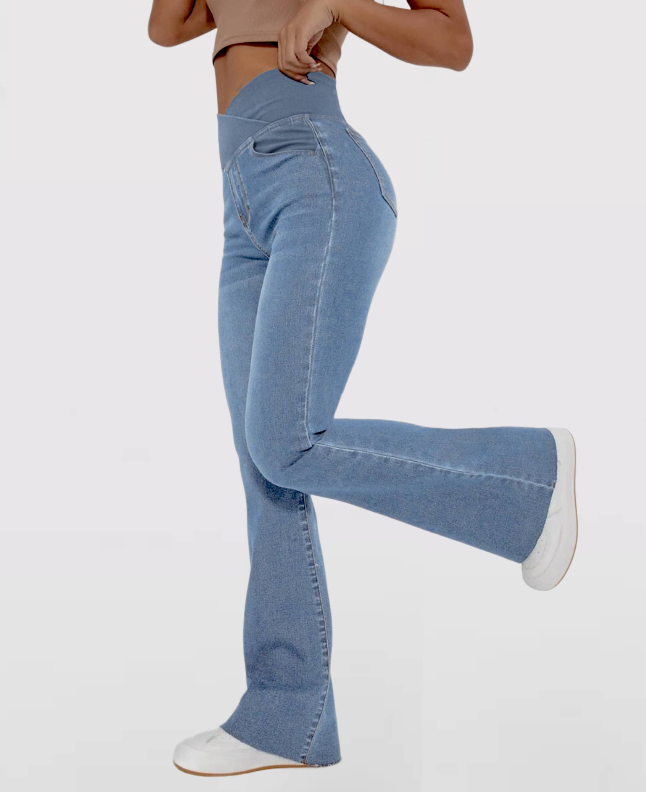 [Compre 1, Leve 2] Exclusivo - Calça Cintura Alta Cruzada Parfamelie