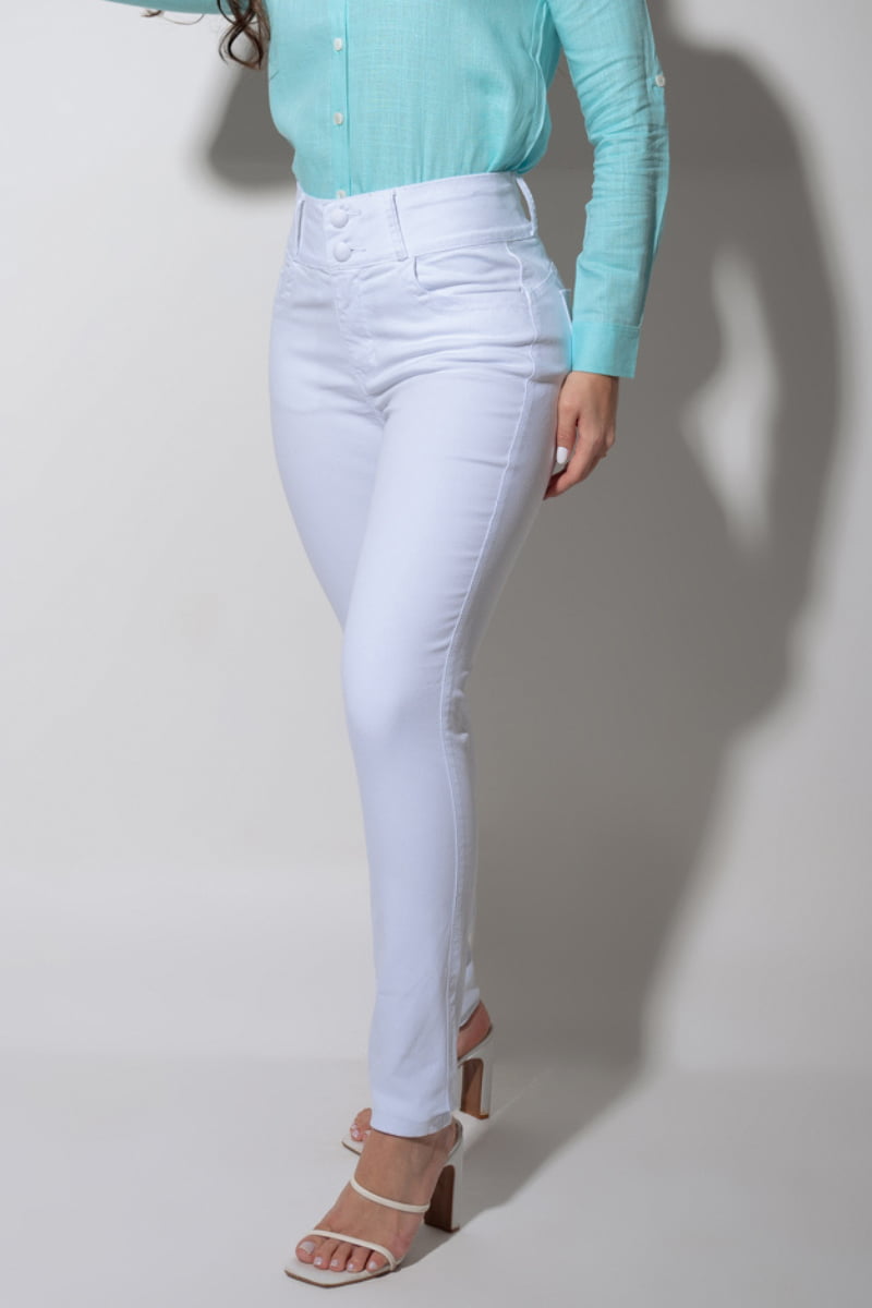 Calça Skinny Modeladora -  Cintura Alta & Efeito Lifting