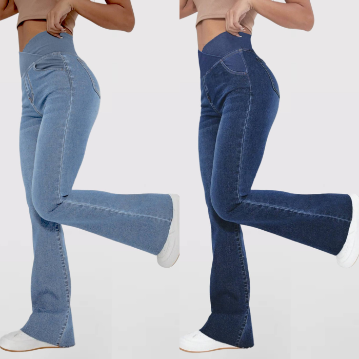 [Compre 1, Leve 2] Exclusivo - Calça Cintura Alta Cruzada Parfamelie