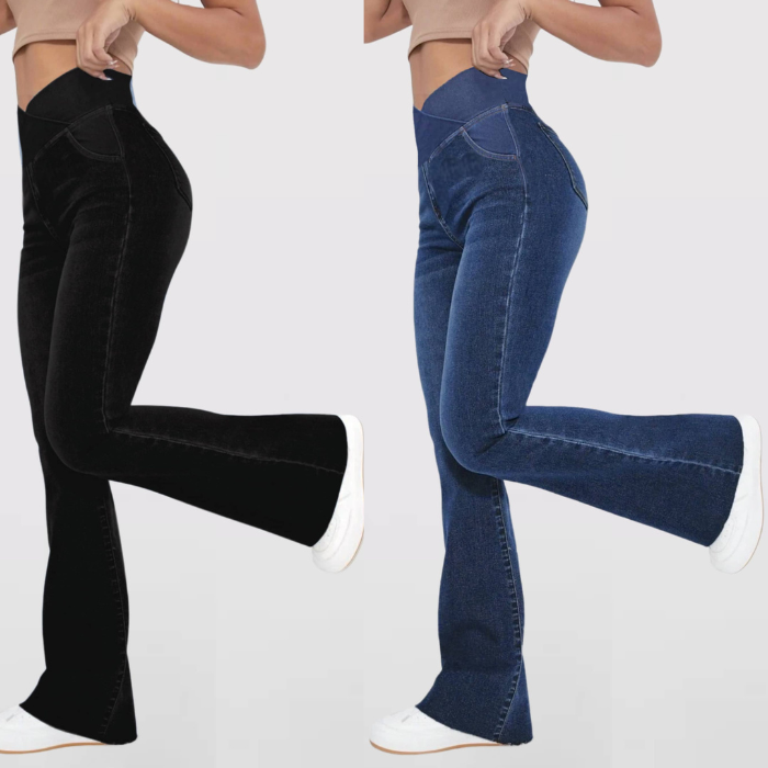 [Compre 1, Leve 2] Exclusivo - Calça Cintura Alta Cruzada Parfamelie
