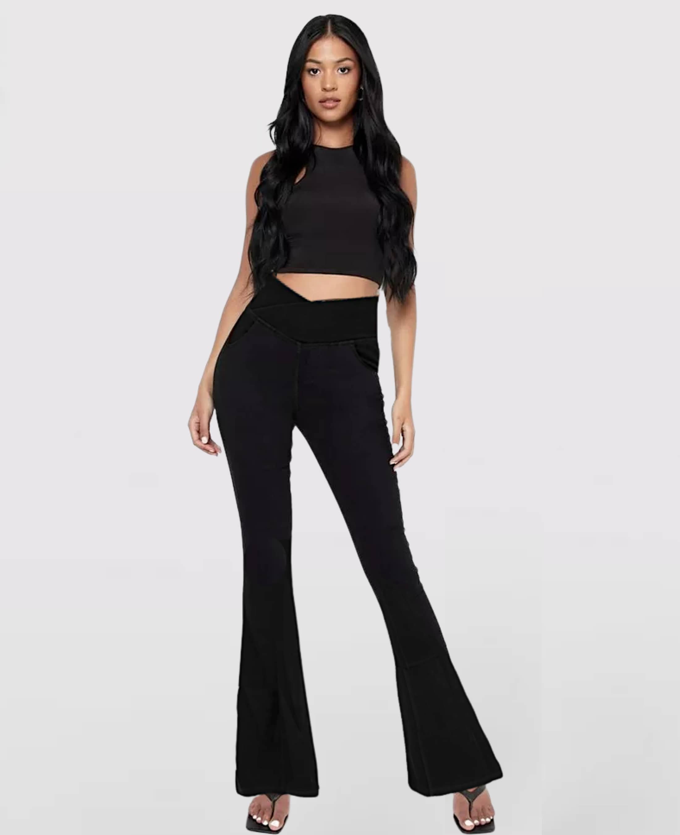 [Compre 1, Leve 2] Exclusivo - Calça Cintura Alta Cruzada Parfamelie